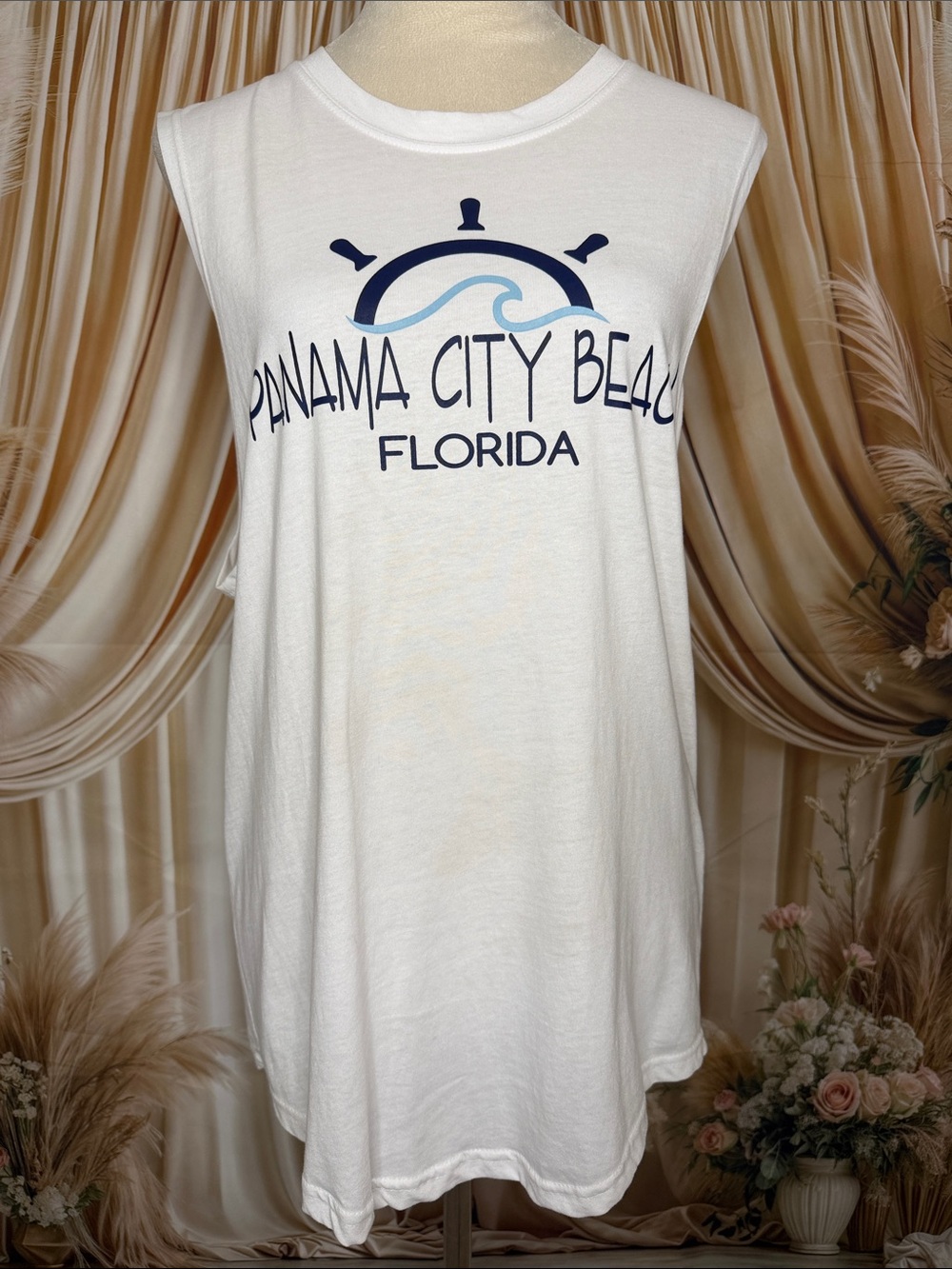 White Tee with 'MIAMI STYLE' Neck Label